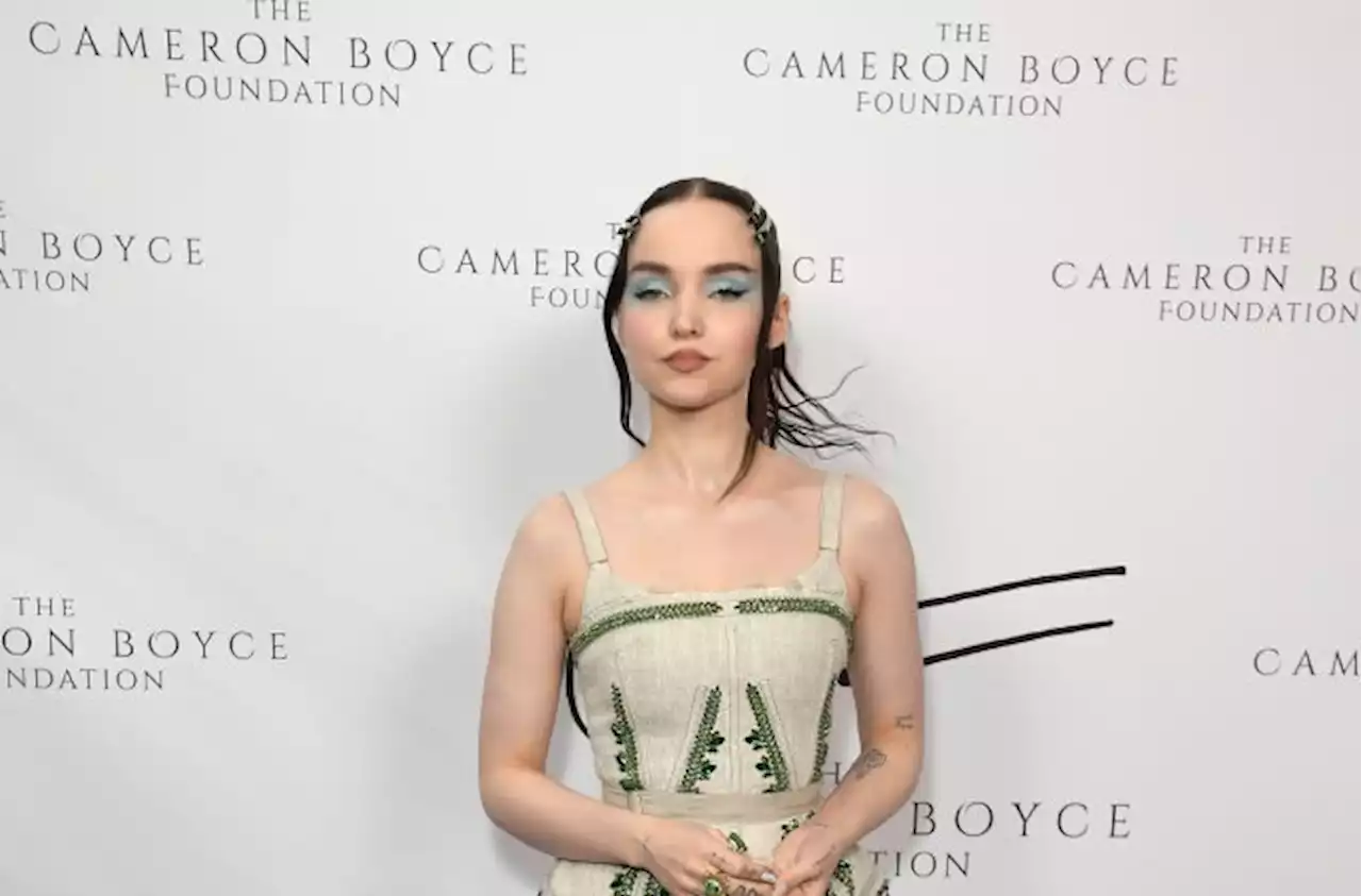 Dove Cameron Plays With Patterns in Princess-inspired Dress at Cameron Boyce Foundation Gala