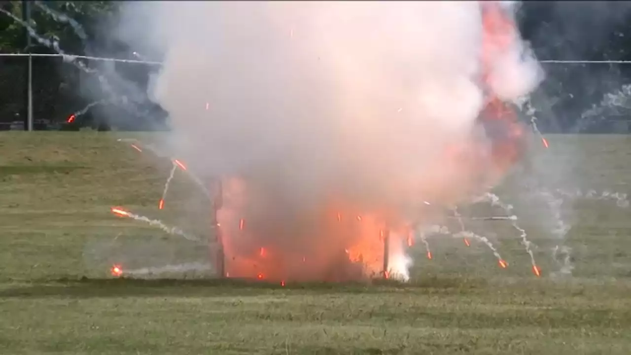 Officials on Long Island demonstrate danger of illegal fireworks ahead of 4th of July celebrations