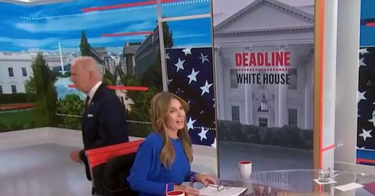 Biden Awkwardly Walks Off MSNBC Set While He’s Still On Air