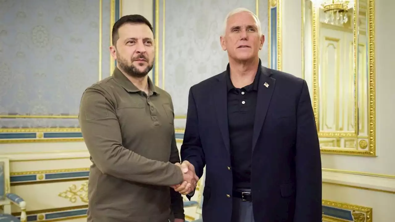 Mike Pence, former U.S. VP and presidential hopeful, visits Ukraine