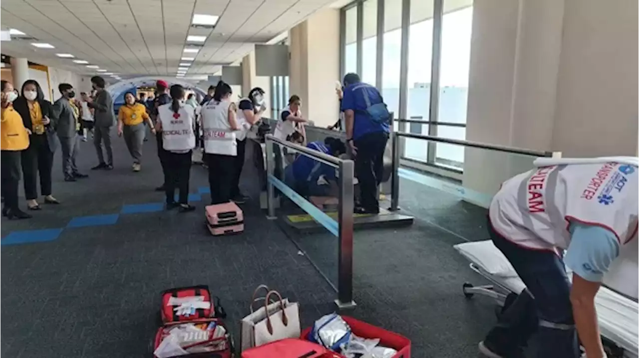 Thai passenger has leg amputated at Bangkok airport after getting trapped by moving walkway