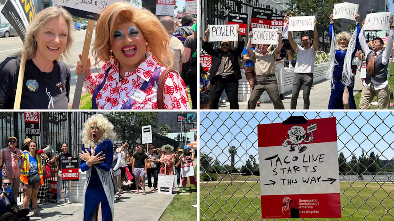 Dispatches From The Picket Lines, Day 59: Jane Fonda, Lily Tomlin & Dolly Drag Queens Back Writers In L.A.