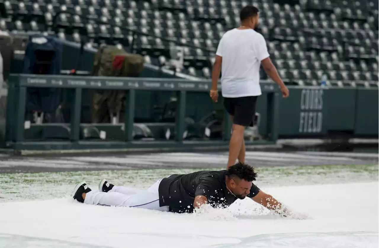 Weather delays first pitch at Colorado Rockies game in Denver