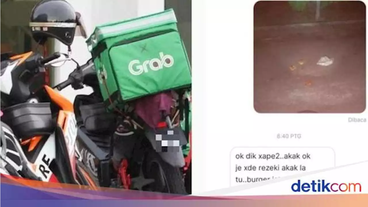 Tak Sengaja Jatuhkan Makanan Pembeli, Driver Ojol Ini Justru Diberi Tip