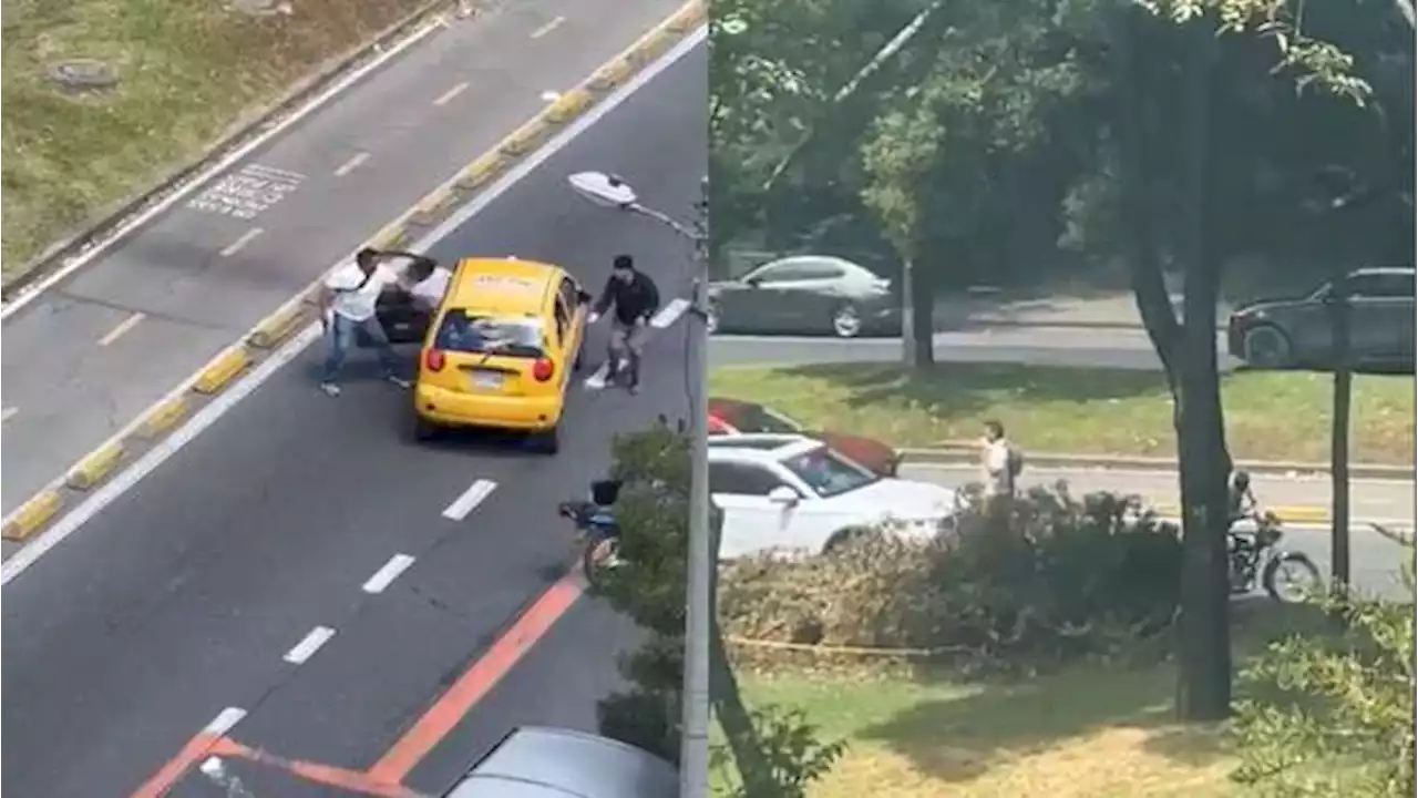 Video: delincuentes bloquearon la carrera Séptima en atraco en el norte de Bogotá