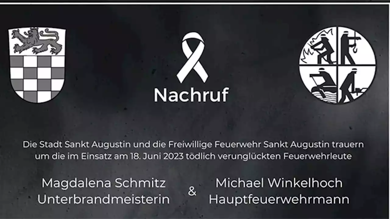 D: Nachruf für die zwei tödlich verünglückten Feuerwehrleute von Sankt Augustin → 2.000 kamen zur Gedenkfeier