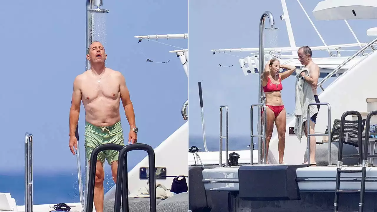 Jerry Seinfeld, wife Jessica soak up sun while on yacht in St Tropez