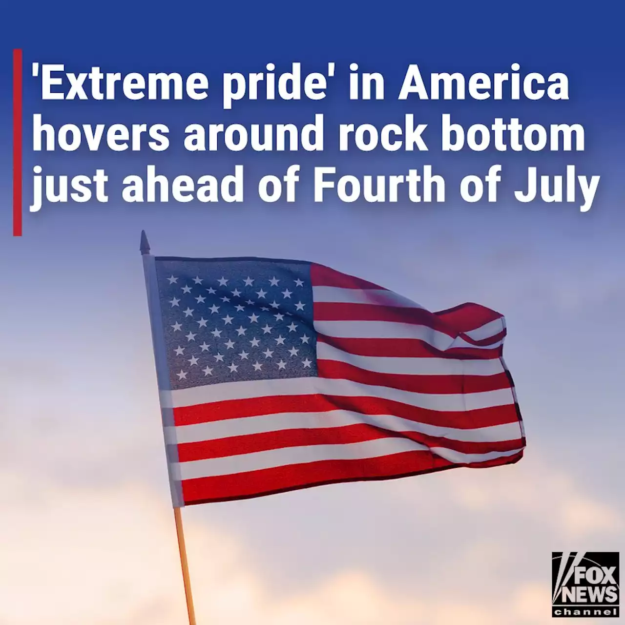 'Extreme pride' in America wanes to near record-low number ahead of Fourth of July