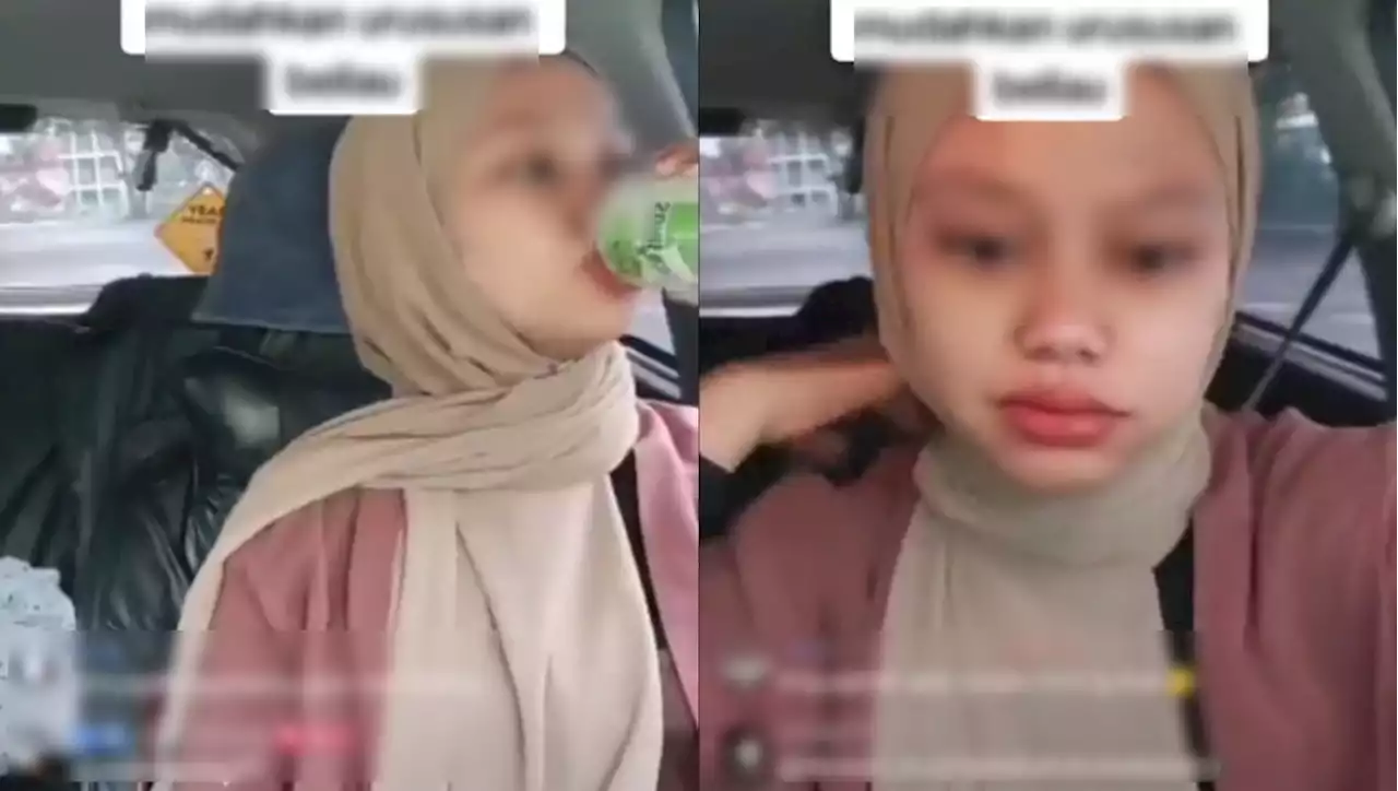 (Video) 'I Know It's Haram': Local Woman Caught Drinking Alcoholic Beverage While Driving - Hype MY