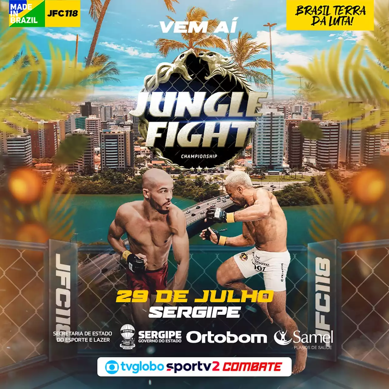 Jungle Fight desembarca em Sergipe com disputa de cinturão