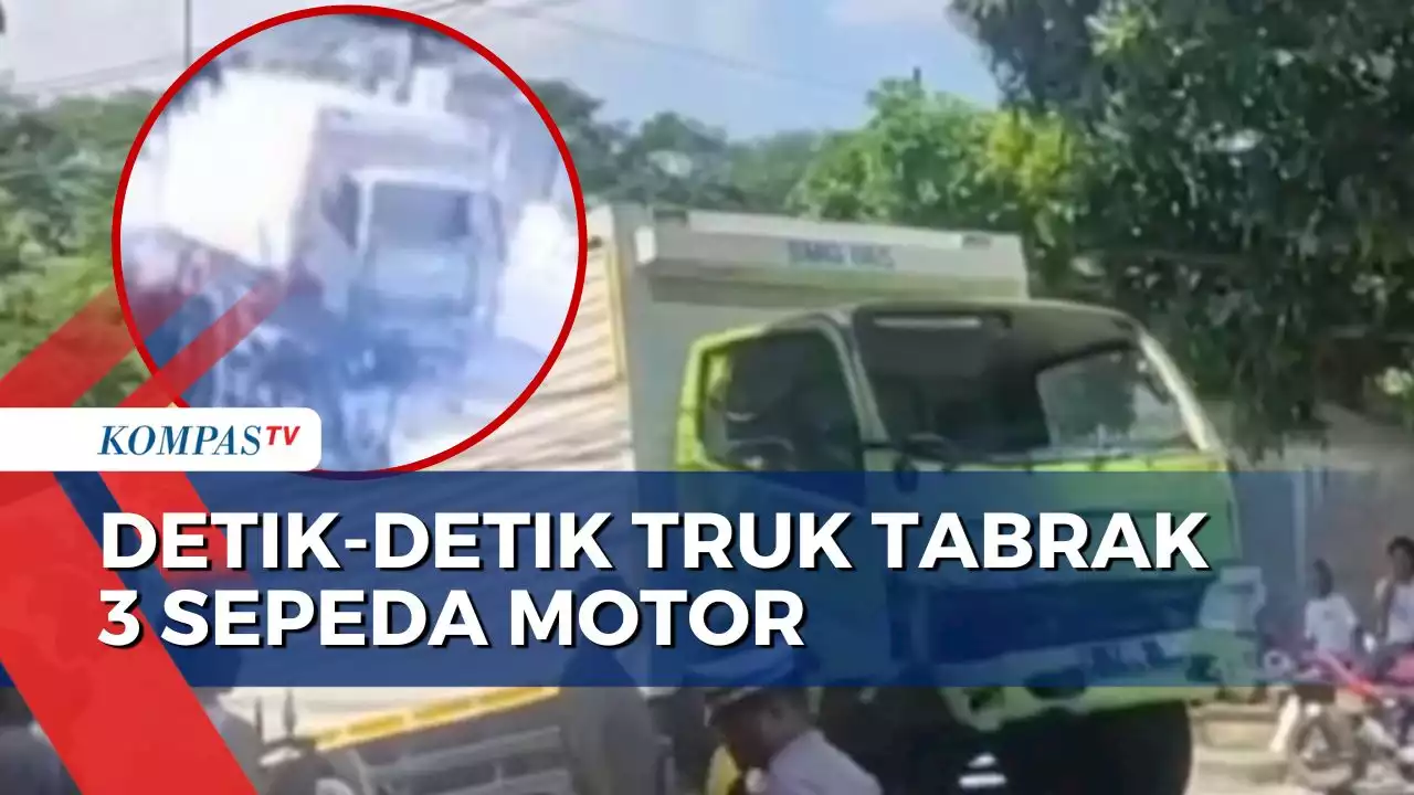 Detik-Detik Truk di Kendal Tabrak 3 Sepeda Motor Hingga Sebabkan 4 Orang Meninggal!