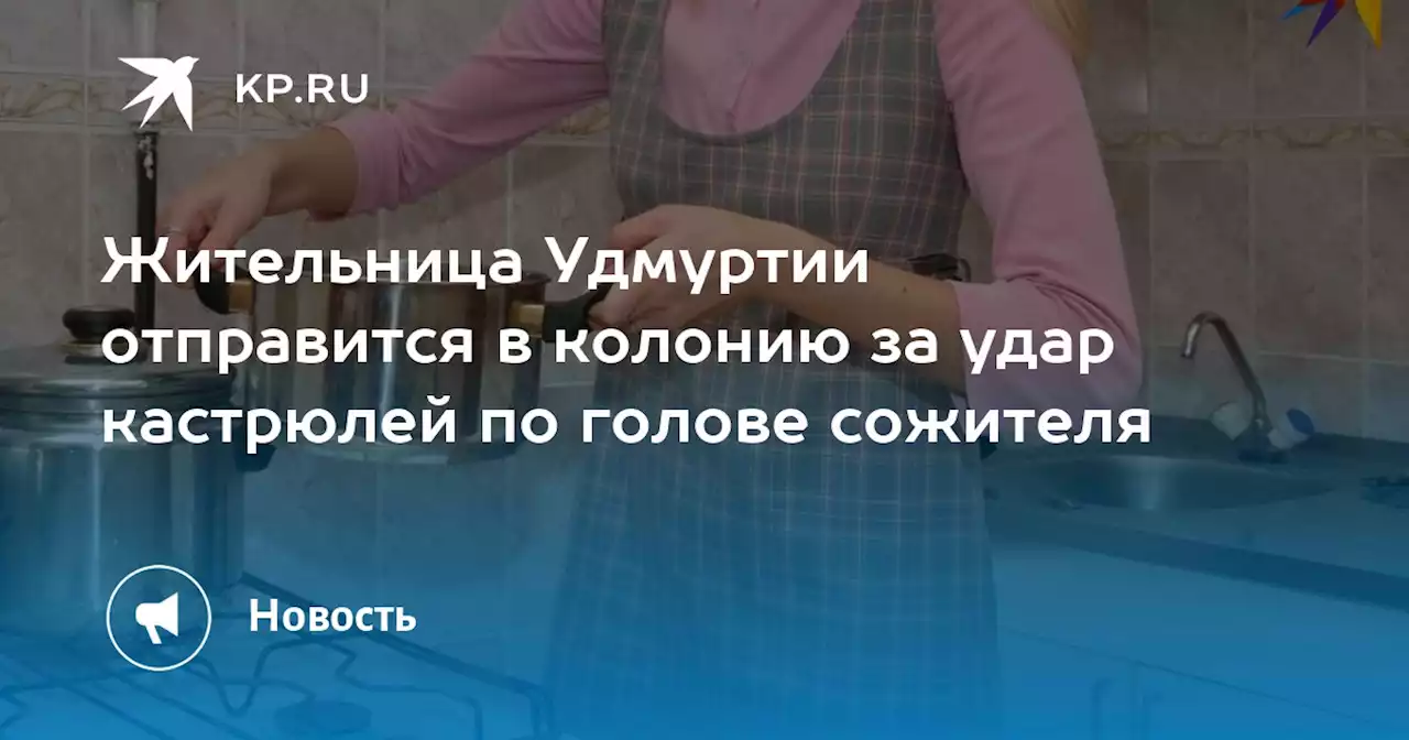 Жительница Удмуртии отправится в колонию за удар кастрюлей по голове сожителя