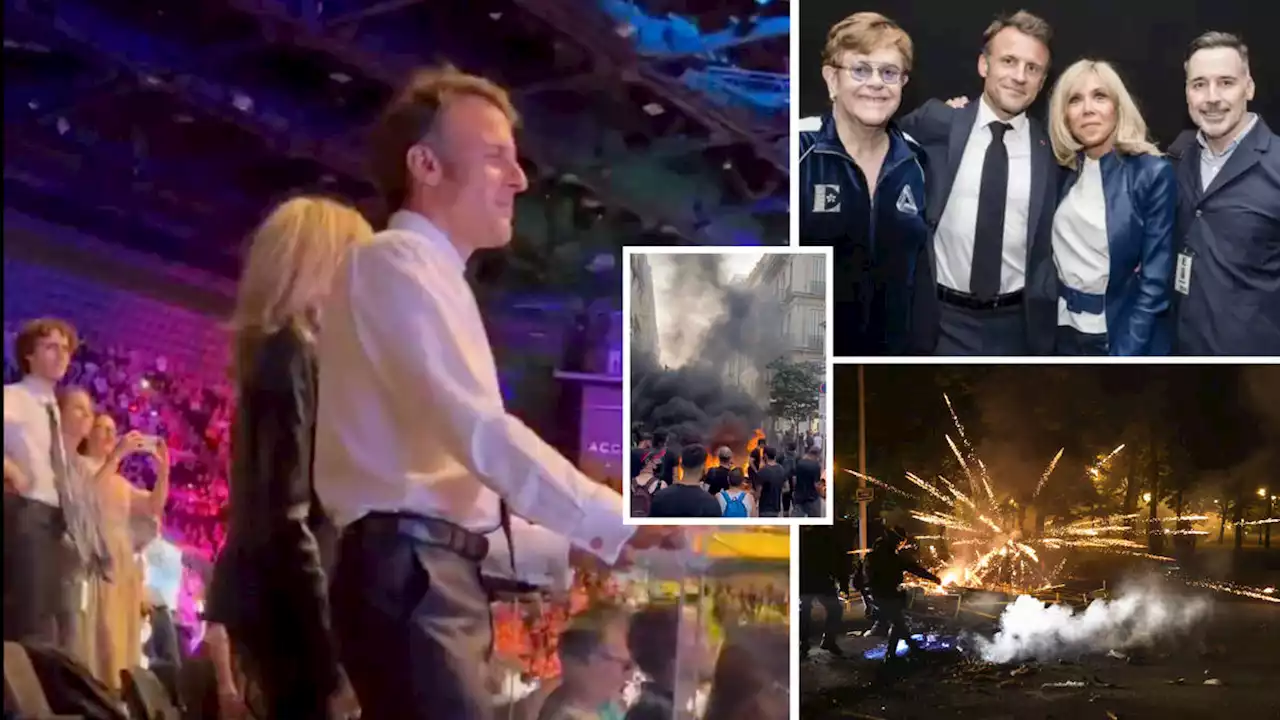 Macron slammed for attending Elton John concert during Paris riots