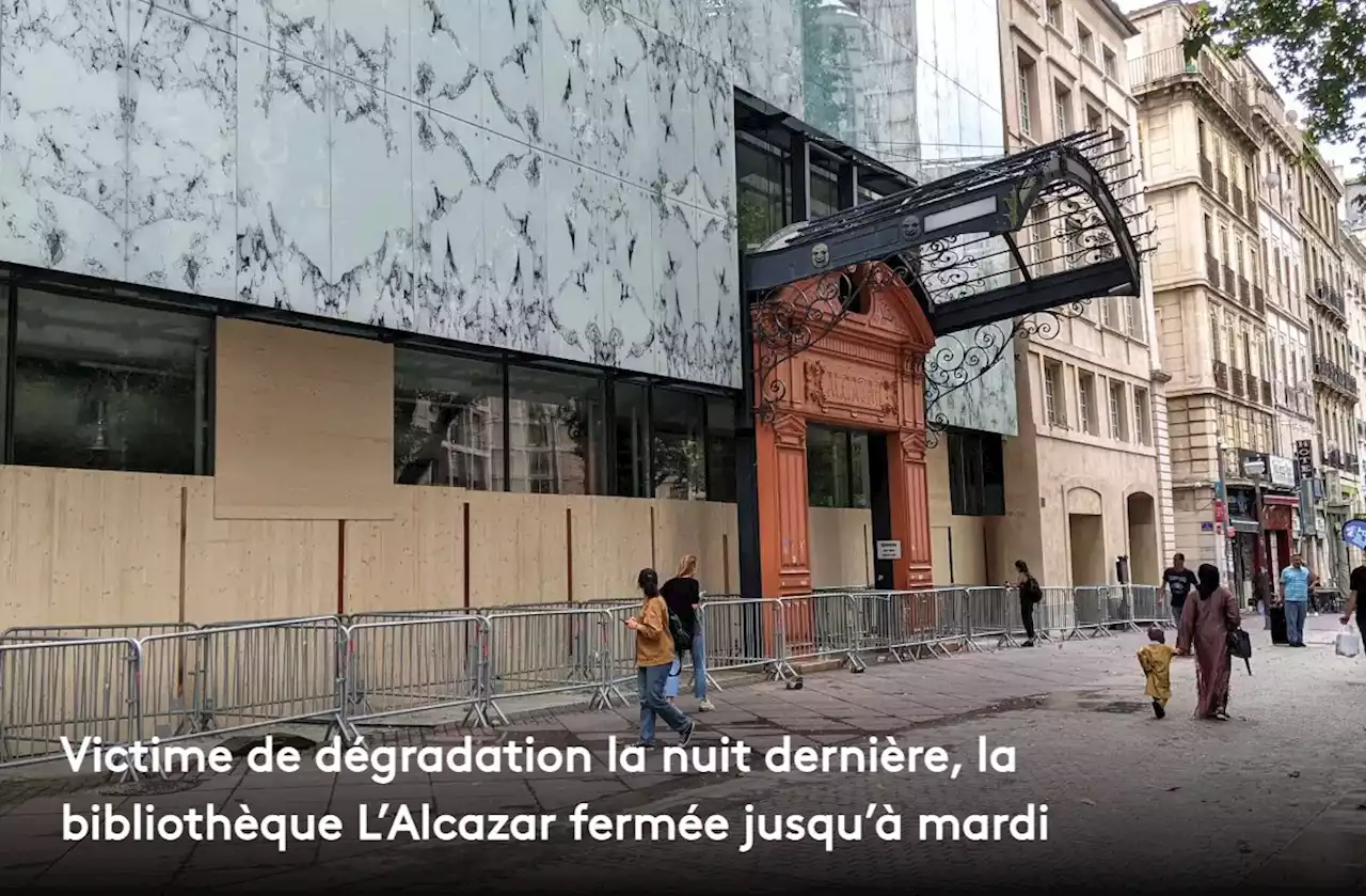 Victime de dégradation la nuit dernière, la bibliothèque L’Alcazar fermée jusqu'à mardi