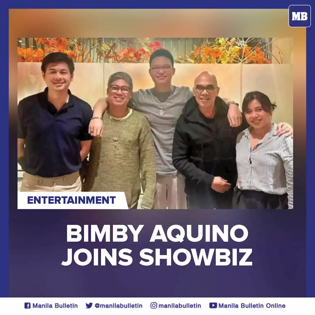 Bimby Aquino joins showbiz