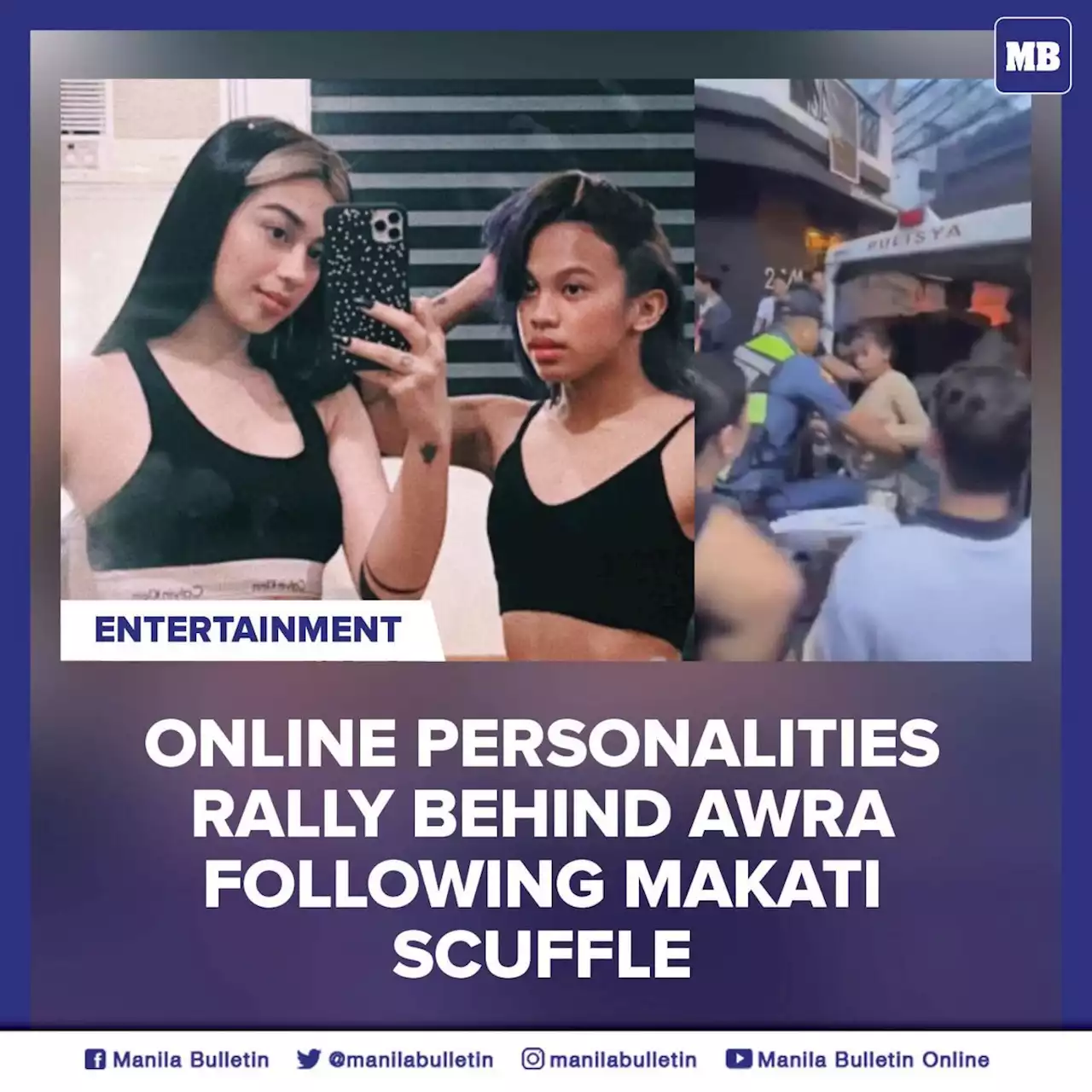 Online personalities rally behind Awra following Makati scuffle