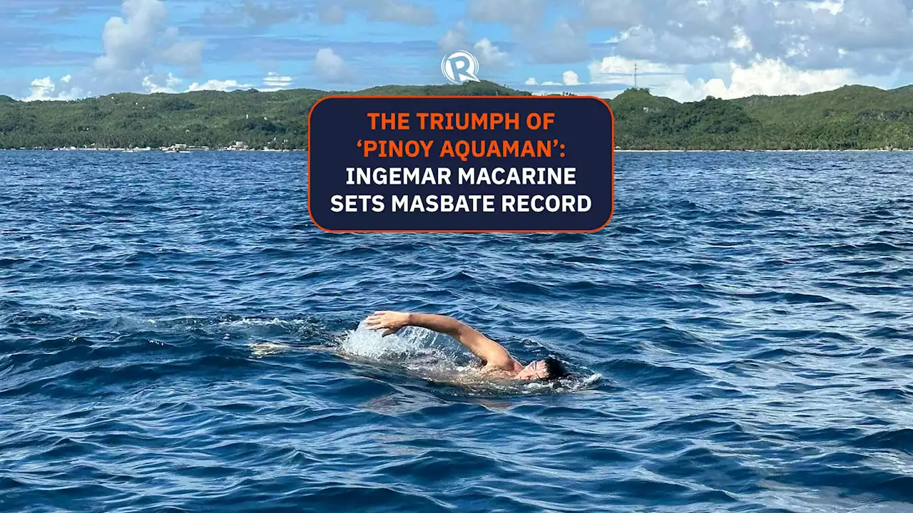 'Pinoy Aquaman' Ingemar Macarine conquers Masbate channel