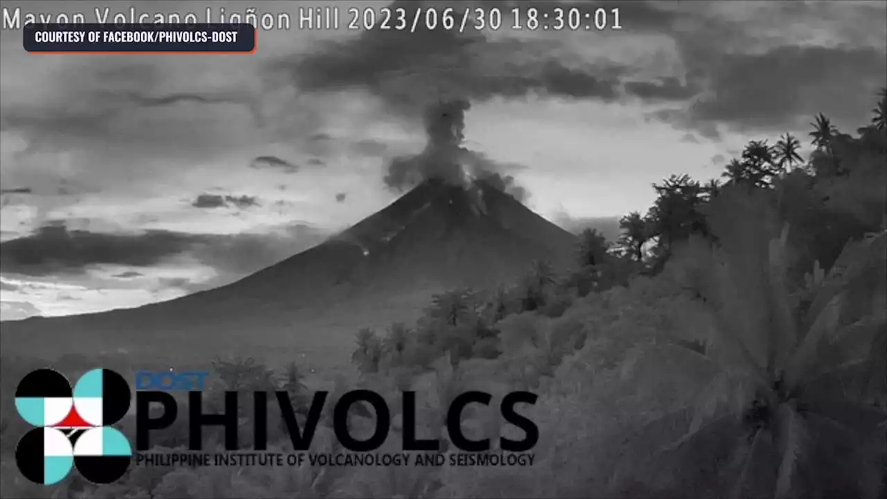 Phivolcs warns of 'increased activity' from Mayon Volcano summit crater