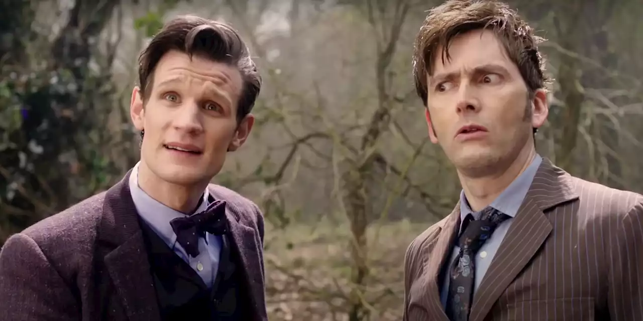 Doctor Who Art Lovingly Honors David Tennant & Matt Smith’s Meeting In The 50th Anniversary Special