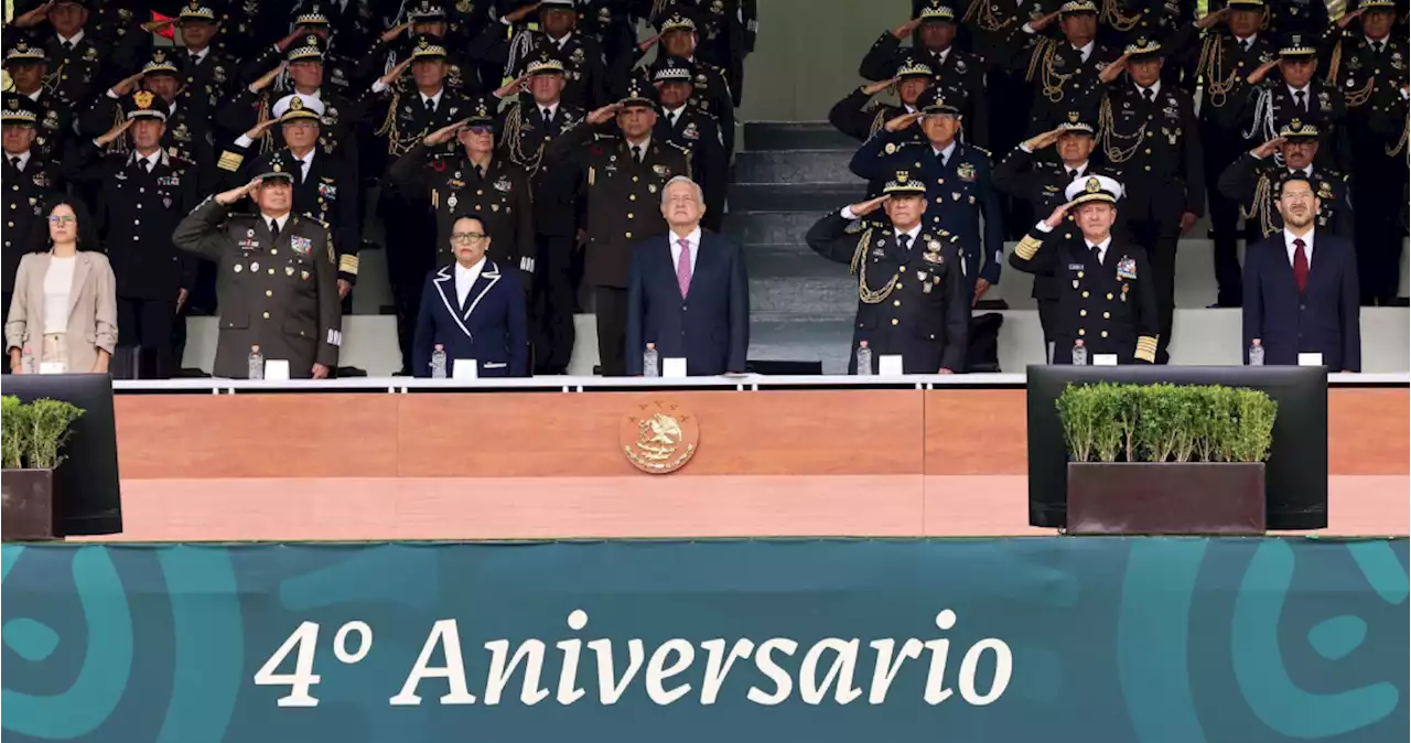 AMLO insiste en que la GN, que cumple 4 años, dependa del Ejército; enviará reforma