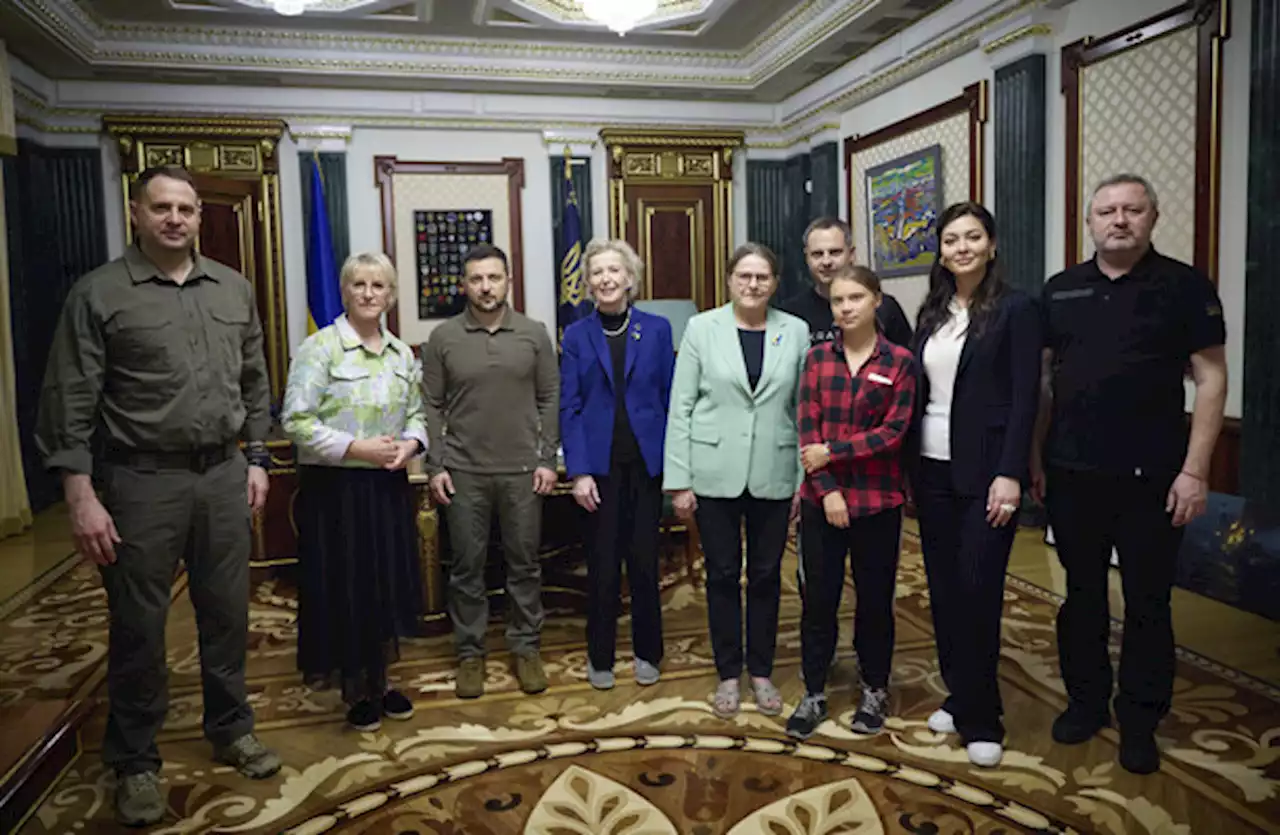 Zelenskyy meets Greta Thunberg, Mary Robinson to address war’s effect on Ukraine’s ecology