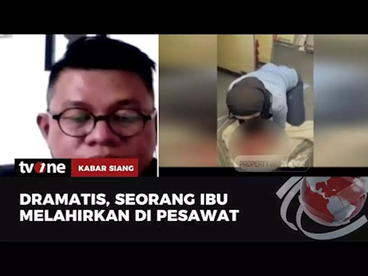 Dibantu Penumpang Lain, Seorang Ibu Melahirkan di Pesawat - tvOne