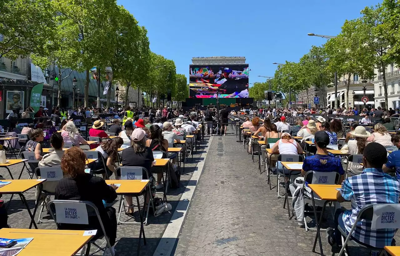 « 20 Minutes » s’est invité à la plus grande dictée du monde sur les Champs