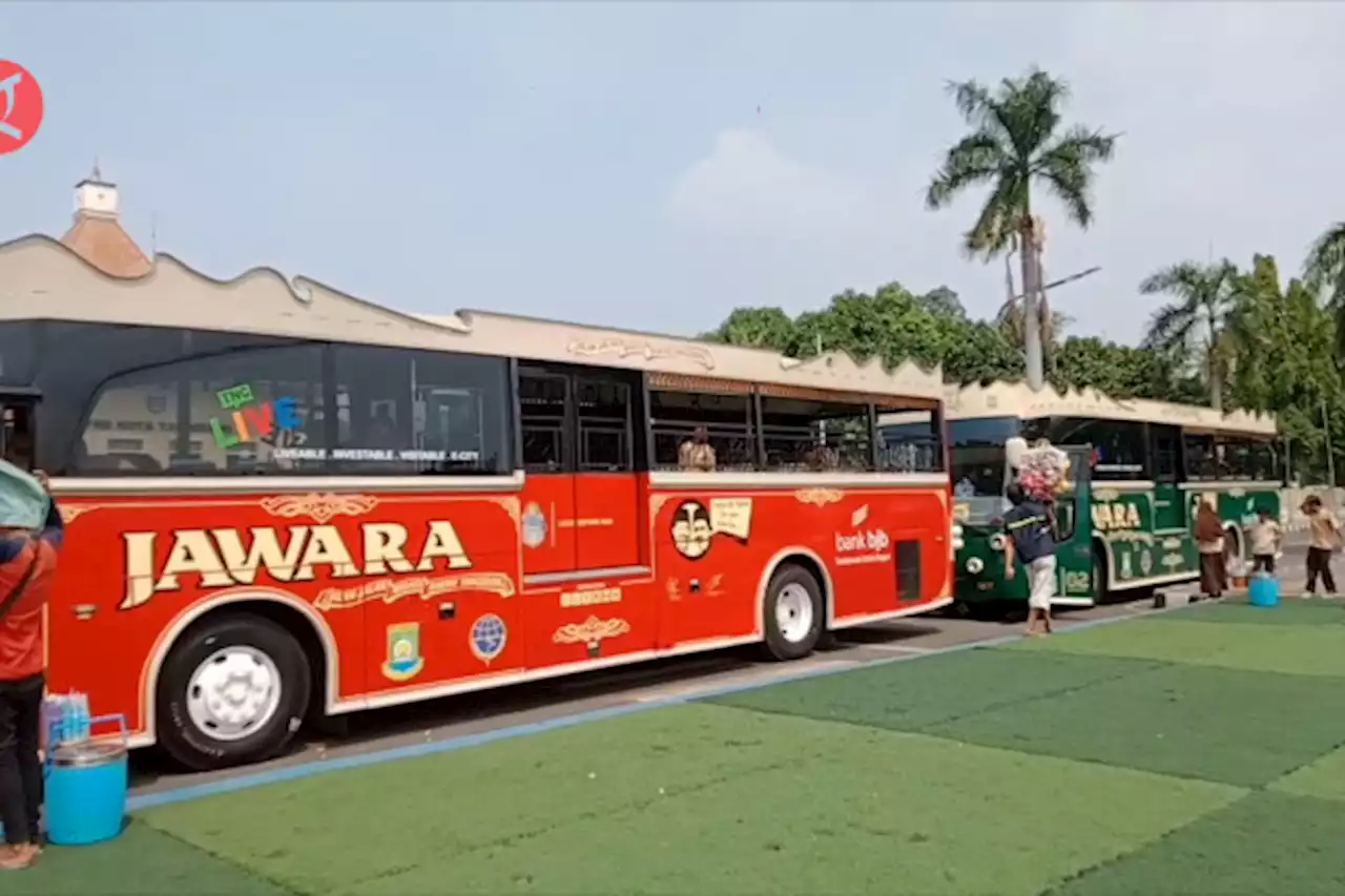 Siswa SD diajak kenali Kota Tangerang dengan naik Bus Jawara - ANTARA News