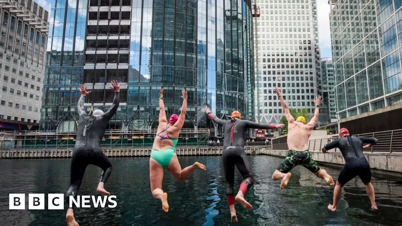 Open water swimming returns to Canary Wharf