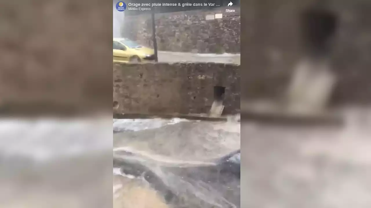 Les images des forts orages et de la grêle à Fayence, dans le Var