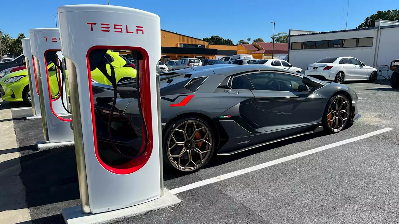 Lamborghini And McLaren Supercars Caught ICEing Tesla Supercharger Station | Carscoops