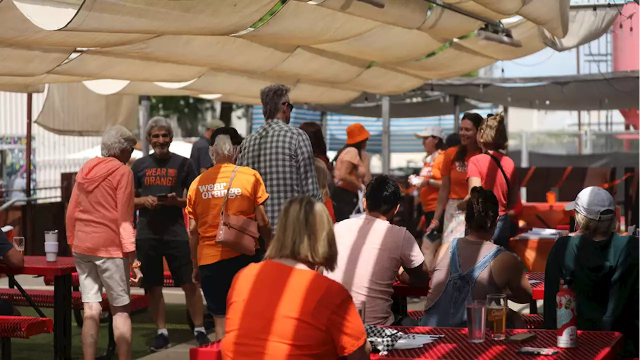 Austin Moms Demand Action group held a gathering for National Violence Awareness Day