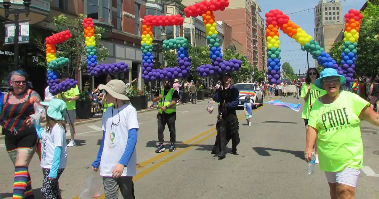 Elgin's first Pride Parade/Fest brings hundreds of people downtown