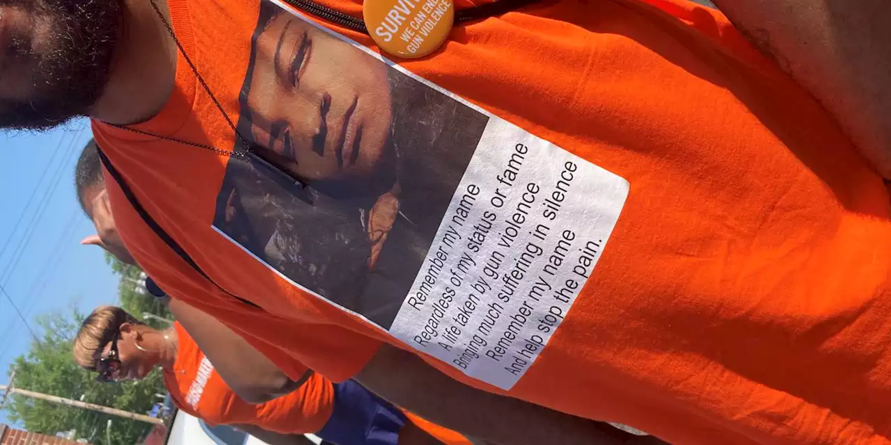 Dozens march during ‘Wear Orange Survivor Walk’ for gun violence awareness