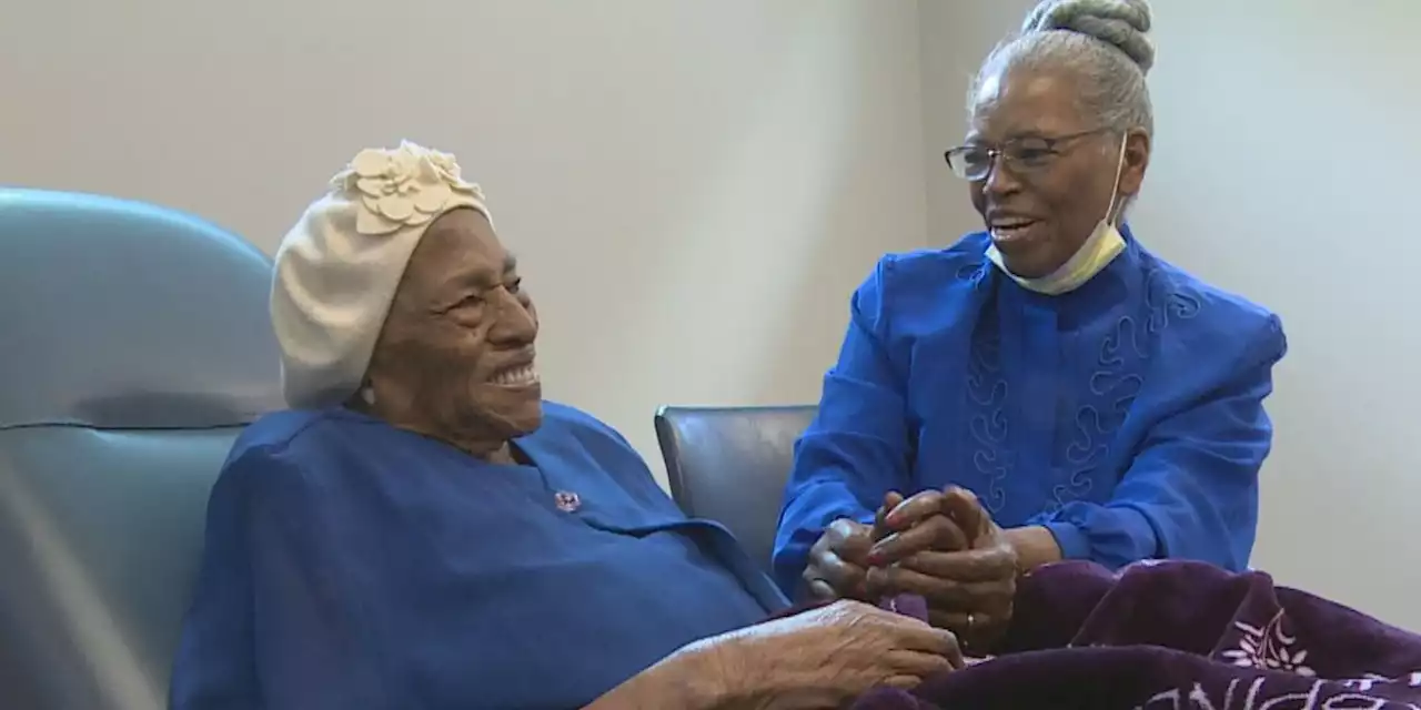 Woman celebrating 107th birthday says smiling is her secret to a long life