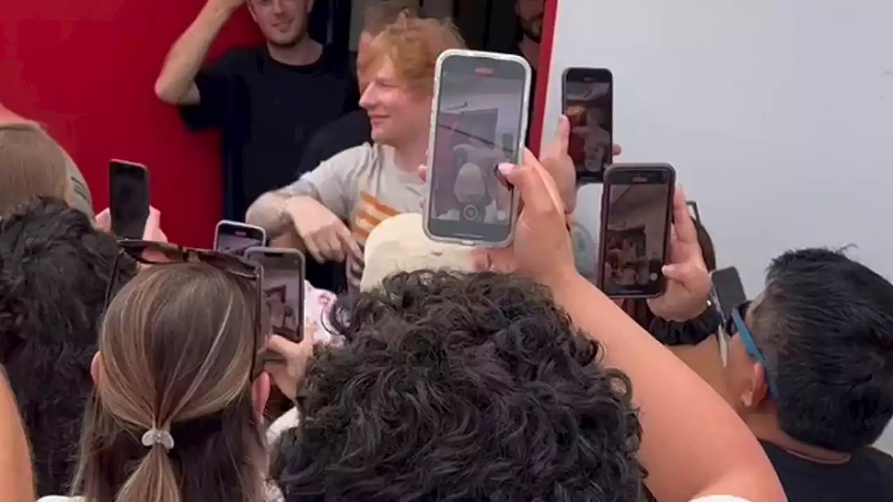 Ed Sheeran fans delight as musician gets lesson in making cheesesteaks