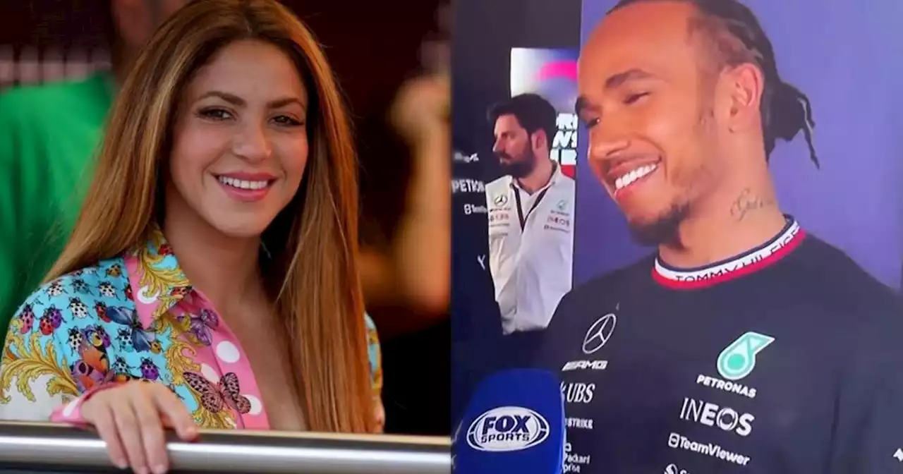 VIDEO: ¡Shakira fue a ver a Lewis Hamilton! La cantante estuvo en el box de Mercedes durante GP de España