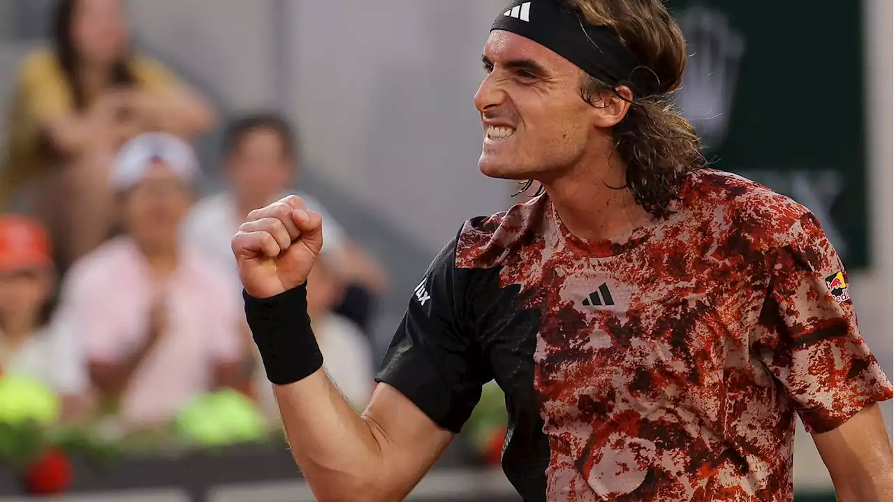 VIDEO. Roland-Garros 2023 : le résumé de la qualification de Stefanos Tsitsipas en quarts de finale