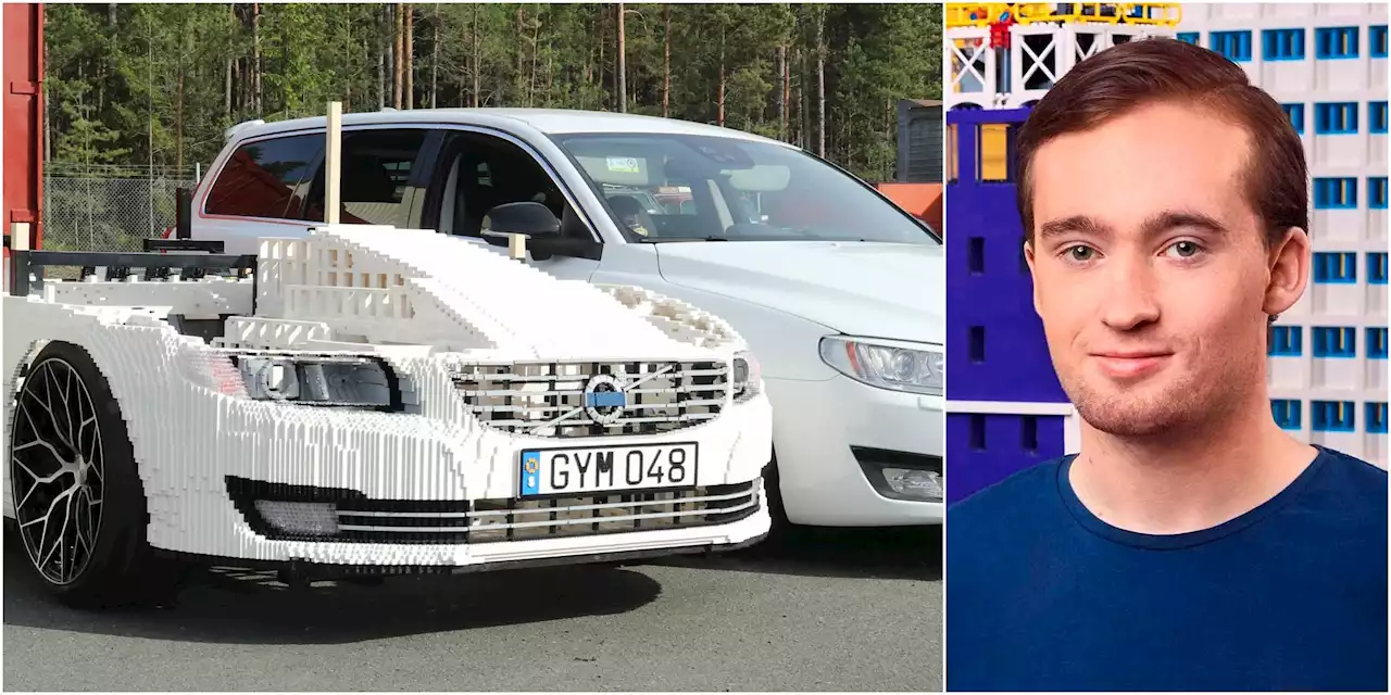 Han bygger fullstor Volvo i lego – som ska gå att köra