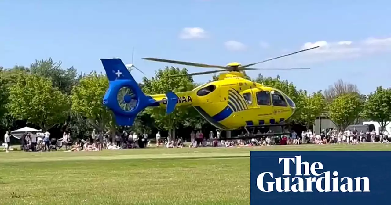 Boy seriously injured as wind sweeps zorb into air at festival in Southport