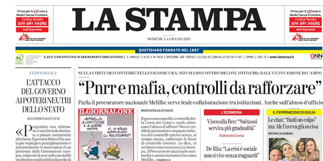 Le prime pagine di oggi - Il Post