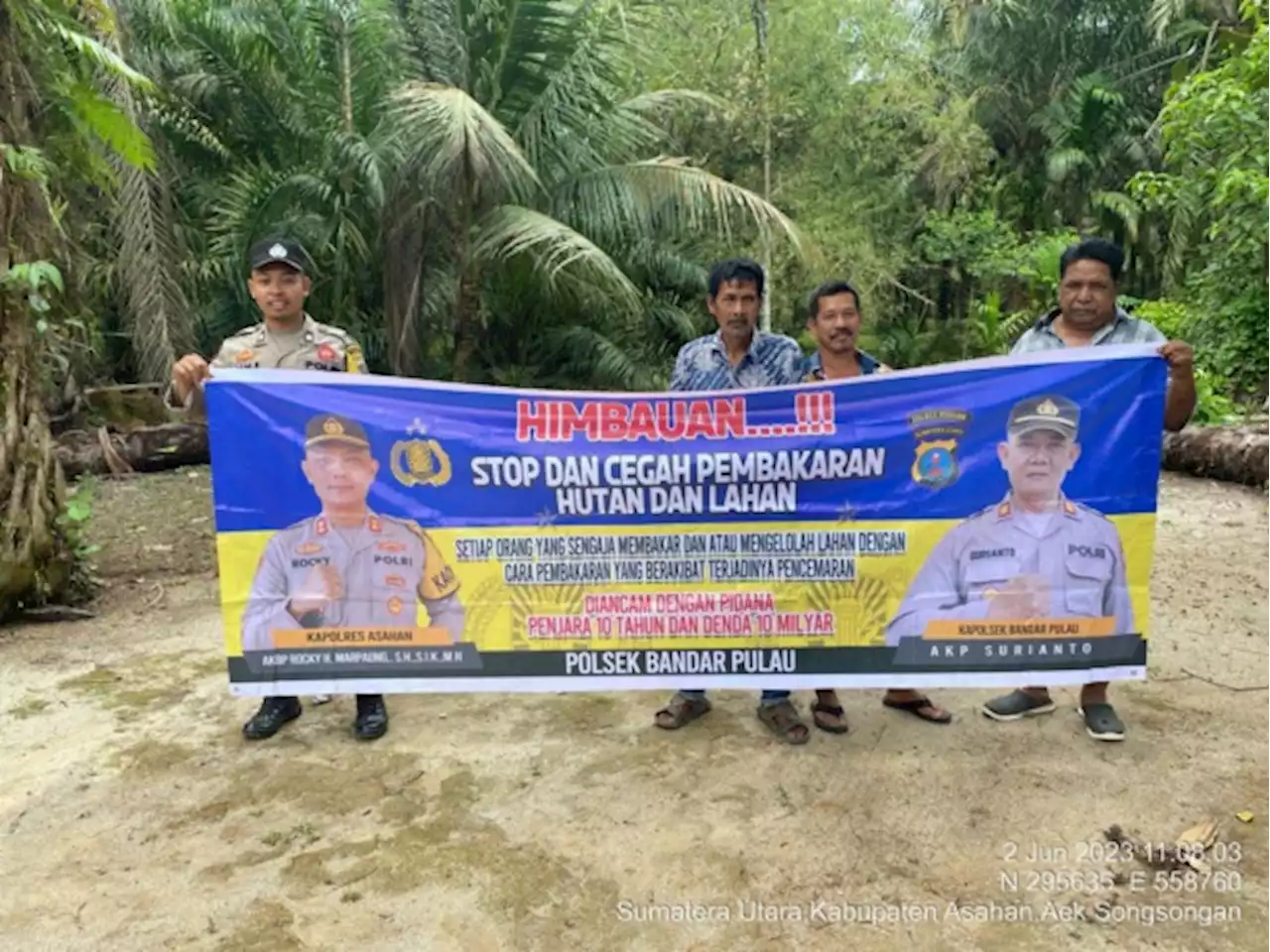 Stop dan Cegah Kebakaran Hutan Lindung 1.890 Hektare di Bandar Pulau Asahan