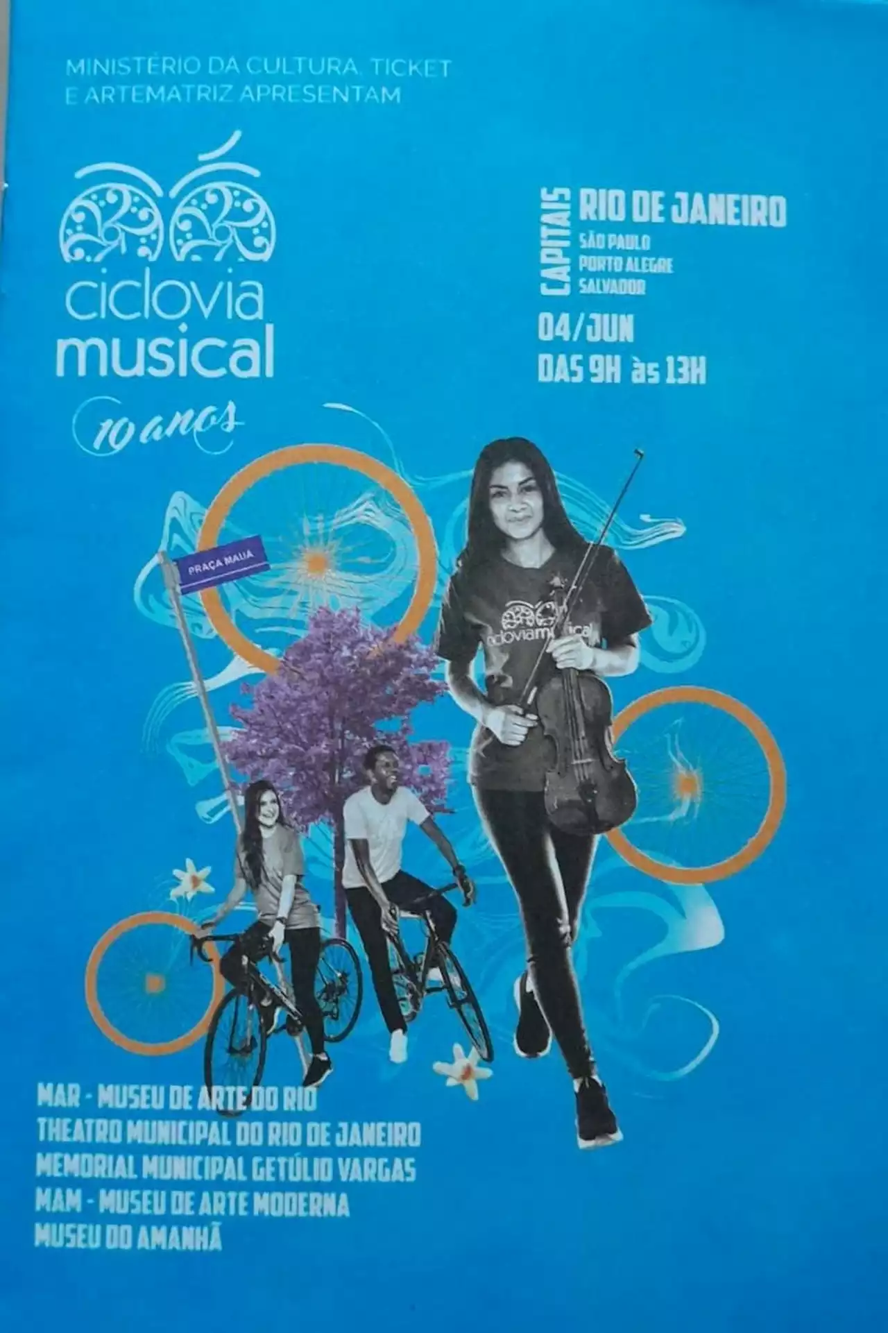 Rio recebe Ciclovia Musical neste domingo