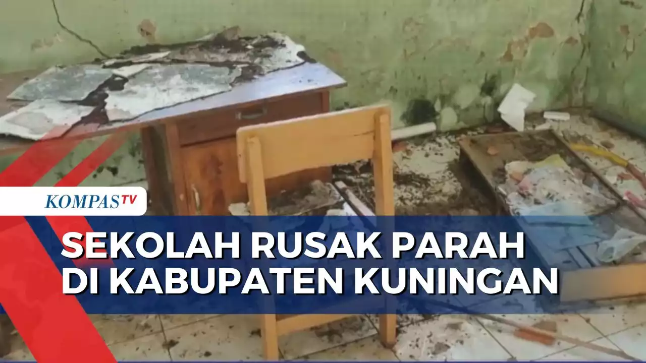 Sekolah Dasar di Kuningan Rusak Parah, Siswa Terpaksa Belajar di Ruang Penjaga Sekolah