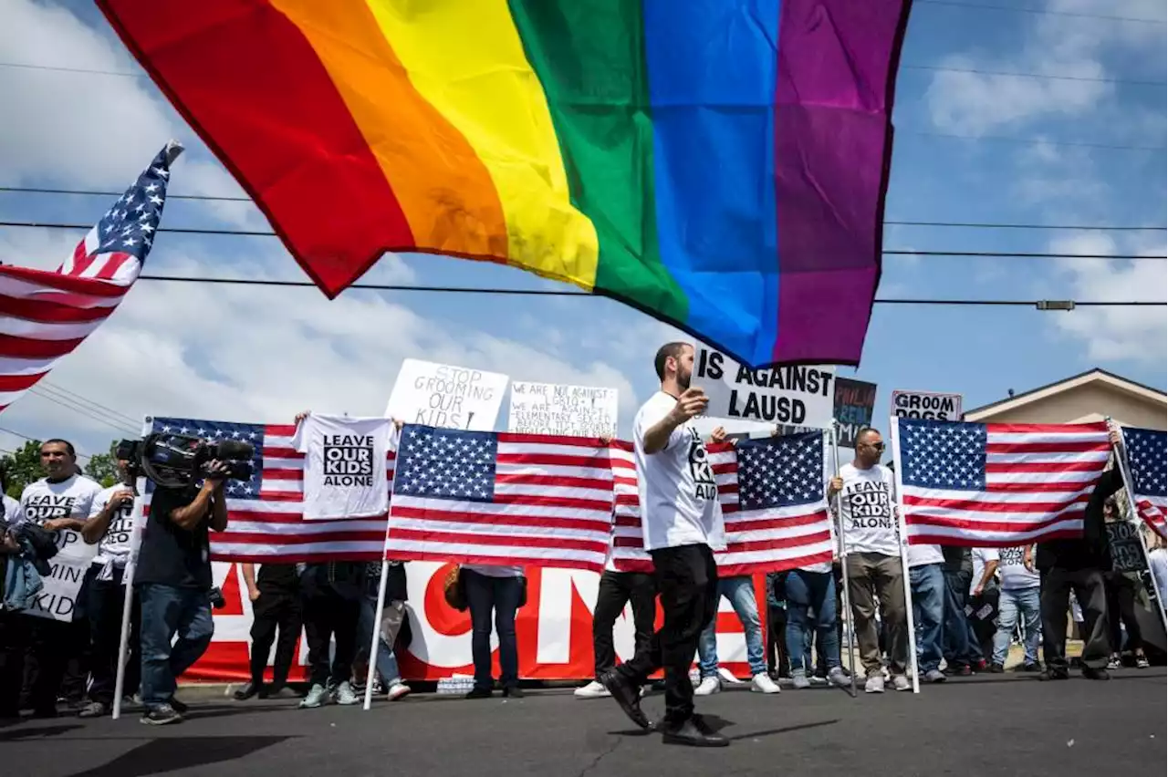 LAPD chief praises police how police dealt with protest during Saticoy Elementary Pride event