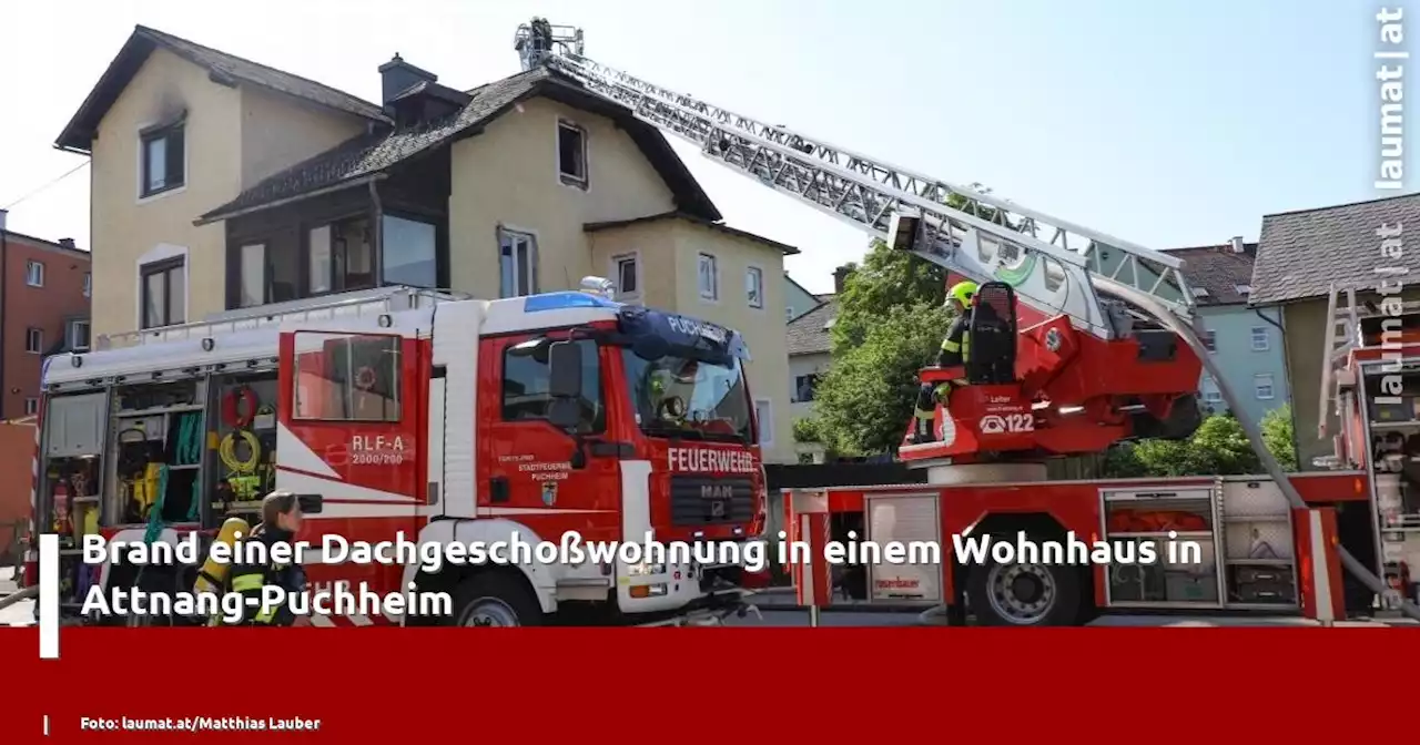 Brand einer Dachgeschoßwohnung in einem Wohnhaus in Attnang-Puchheim | laumat|at