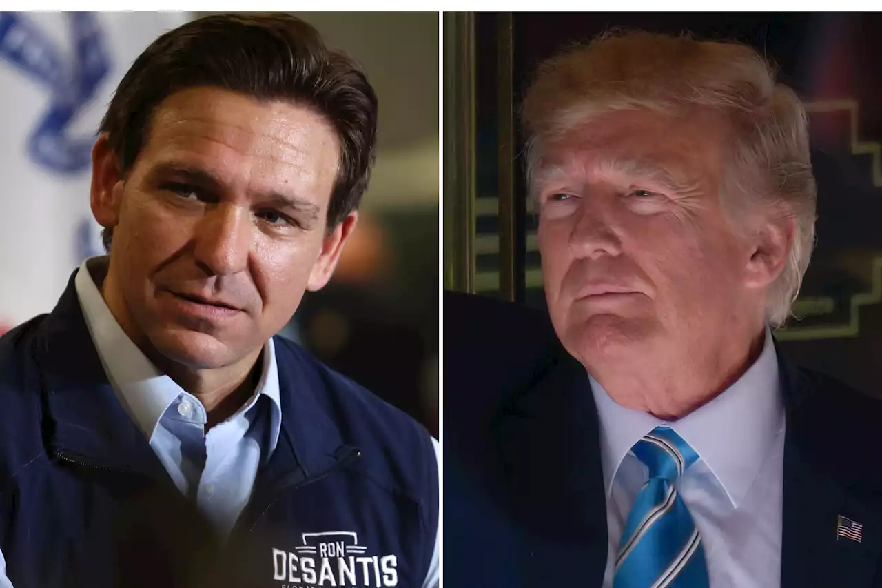 DeSantis and Trump trade blows in new battle over 'woke'