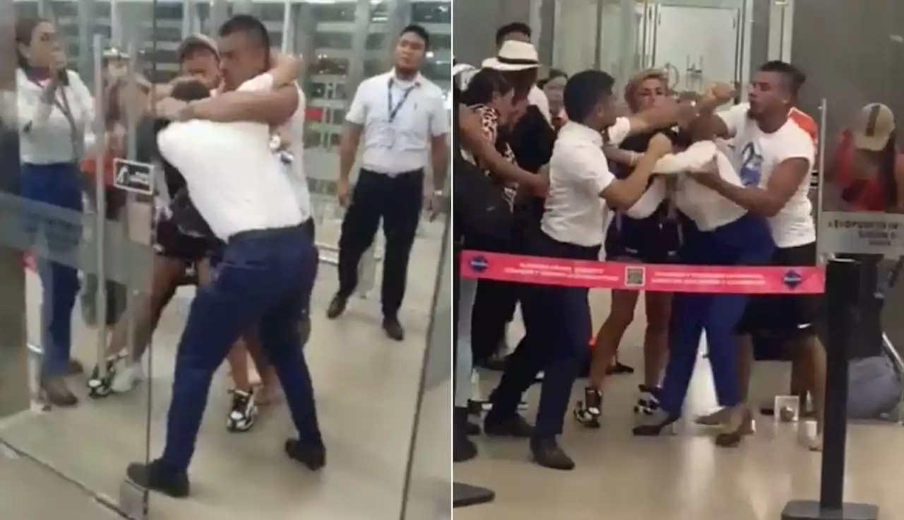 Hombre agredió a trabajador de Latam en aeropuerto de Santa Marta; casi no los separan - Pulzo