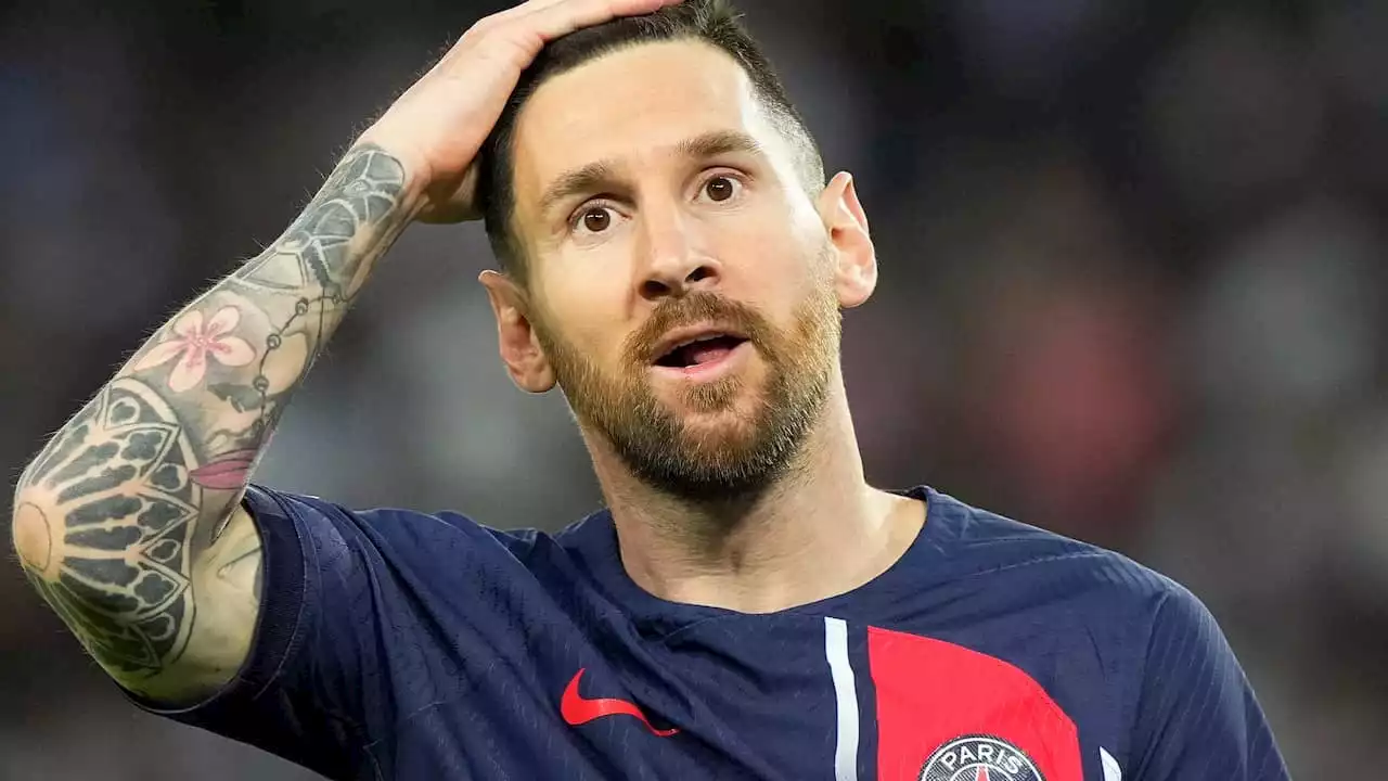 Lionel Messi buades ut i sin sista match med Paris Saint-Germain.