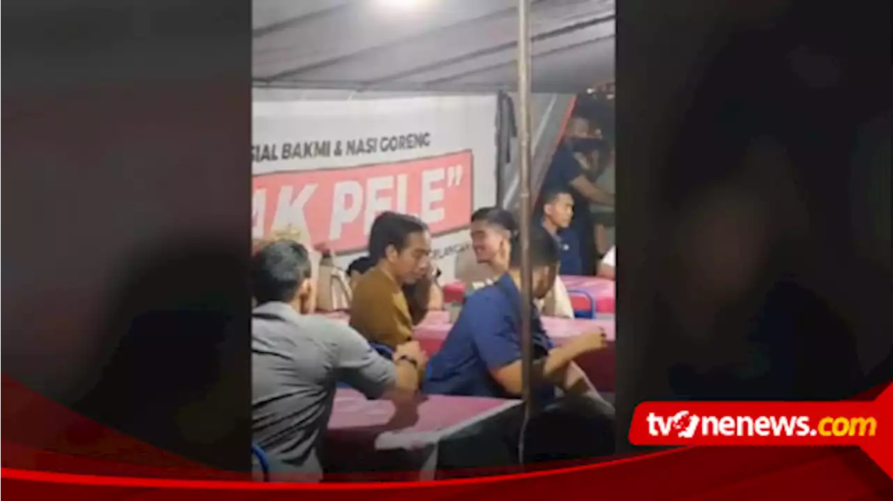 Video Jokowi dan Kaesang Makan di Bakmi Pak Pele Ditonton 5 Juta Kali, Netizen: Berarti Makanannya Enak